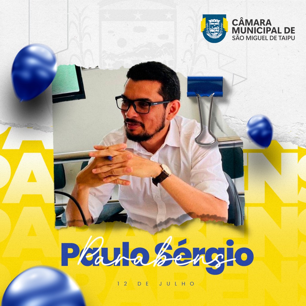 Parabéns Paulo Sérgio